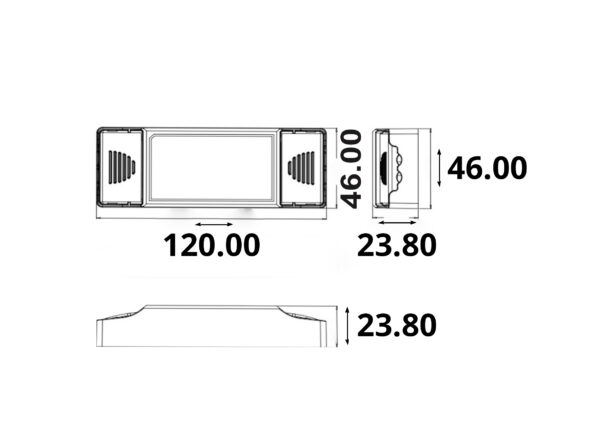 LED Konstantstrom Trafo 100/180/270/350/440mA, 10W, Push/1-10V/DALI dimmbar