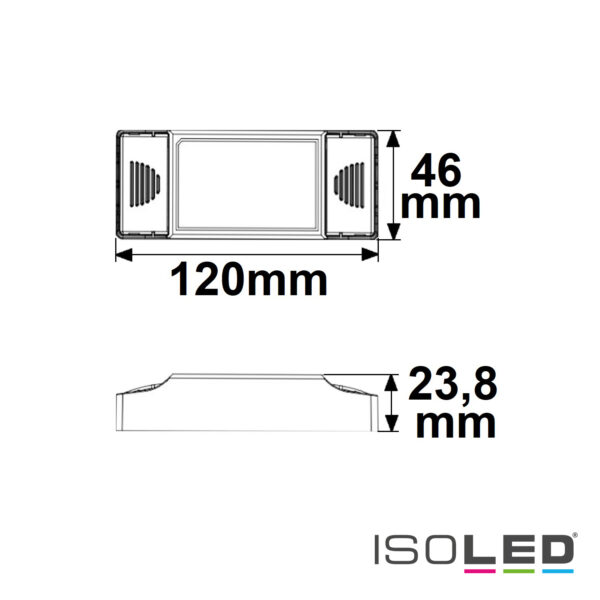 LED Konstantstrom Trafo 100/180/270/350/440mA, 10W, Push/1-10V/DALI dimmbar