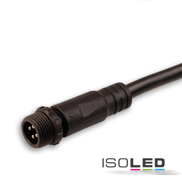 Anschlusskabel 30cm mit male-Stecker IP67, 4-polig 0,5mm² V2.0