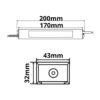 LED Trafo 24V/DC, 0-60W, IP66