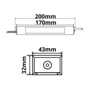 111190_skizze LED Trafo 24V/DC, 0-60W, IP66