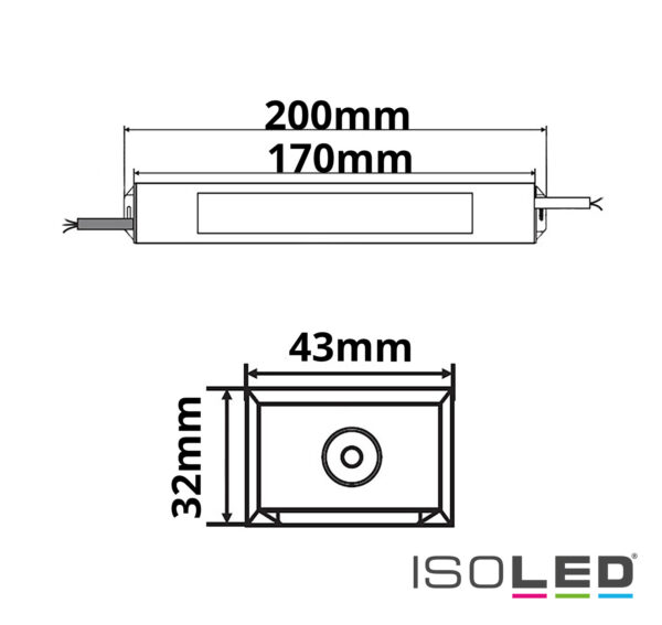 LED Trafo 24V/DC, 0-60W, IP66