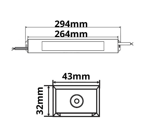 LED Trafo 24V/DC, 0-100W, IP66