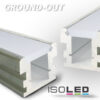 LED Montageprofil GROUND-OUT12, befahrbar, Alu Natur L: 200cm