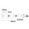 LED SIL830 Flexband, 24V DC, 9,6W, IP66, 3000K, 5m Rolle, 120 LED/m