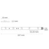 LED SIL-RGB Flexband, 24V DC, 7,2W, IP20, 5m Rolle, 30 LED/m