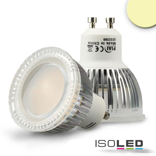 GU10 LED Strahler 6W Glas diffuse, 120°, warmweiß