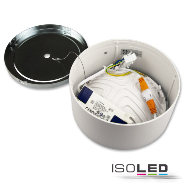 LED Aufbauleuchte LUNA 15W, weiß, rund, DN146, indirektes Licht, neutralweiß
