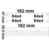 LED Trafo 24V/DC, 0-60W, Gitter, flach