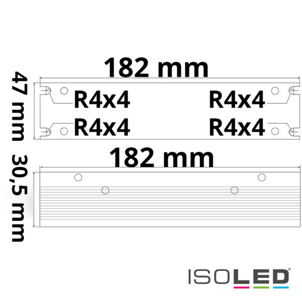 LED Trafo 24V/DC, 0-60W, Gitter, flach