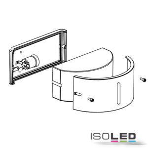 113291_2 Wandleuchte Up&Down 1xE27, IP54, anthrazit, exkl. Leuchtmittel