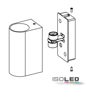 113293_2 Wandleuchte Siara Up&Down 2xGU10, IP54, weiß, exkl. Leuchtmittel