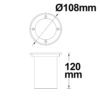 Bodeneinbaustrahler für GU10, rund, IP67, exkl. Leuchtmittel