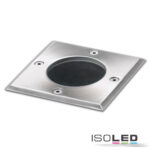 Bodeneinbaustrahler für GU10, eckig, IP67, exkl. Leuchtmittel