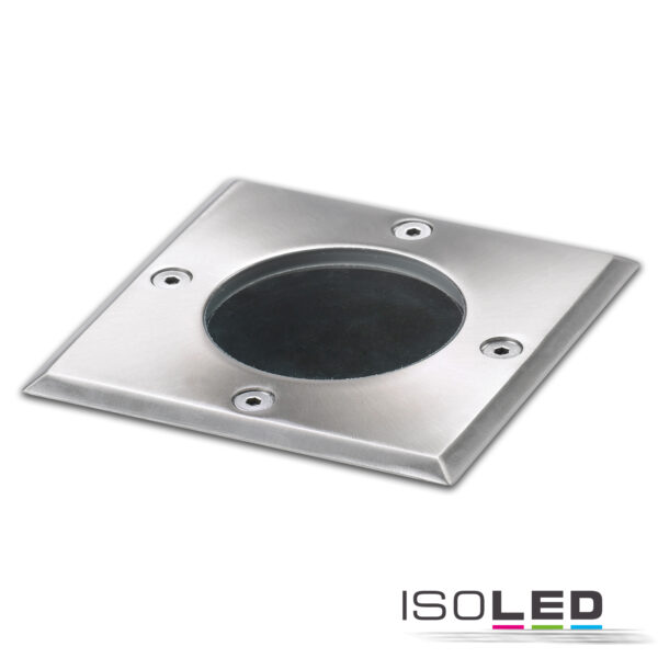 Bodeneinbaustrahler für GU10, eckig, IP67, exkl. Leuchtmittel