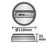 Monotrack-Aufbauadapter für Schienenstrahler, schwarz, 1-Phase