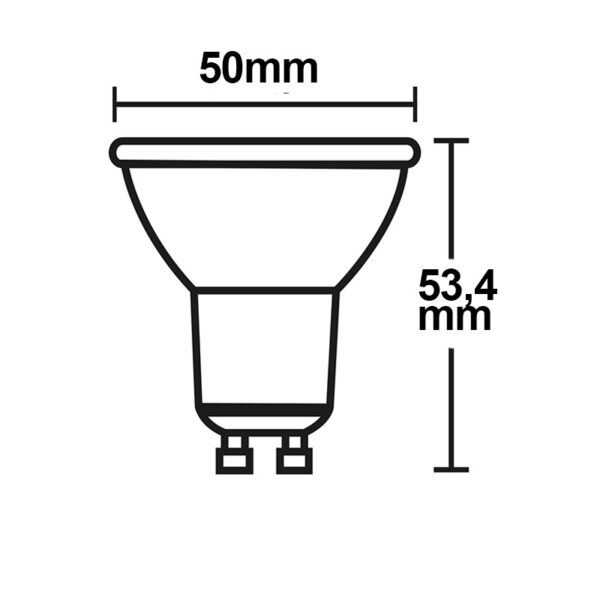 GU10 LED Strahler 3W, 270°, opal, warmweiß
