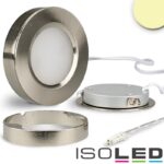 LED Slim Ein- und Unterbauleuchte MiniAMP, silber, 3W, 24V DC, IP52, warmweiß, dimmbar