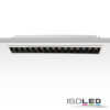 LED Einbauleuchte Raster Line weiß/schwarz , dimmbar, 30W, warmweiß
