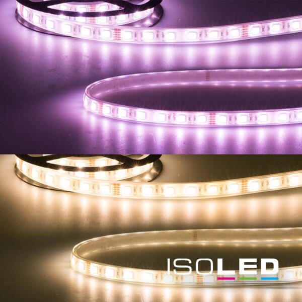 LED AQUA RGB+WW Flexband, 24V DC, 19W, IP68, 4in1 chip, 5m Rolle, 60 LED/m
