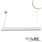 LED Hängeleuchte Raster Up&Down, 25+25W, anreihbar, UGR<6, silber, 4000K, 1-10V dimmbar