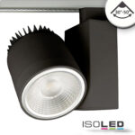 3-Phasen Schienen-Strahler fokussierbar, 30W, 30°-50°, schwarz matt, 4000K, dimmbar