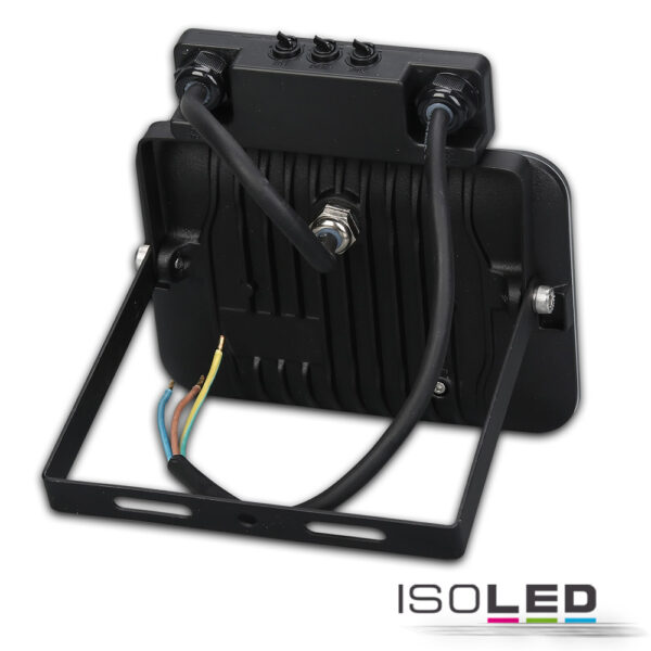 LED Fluter mit PIR-Bewegungssensor 30W, warmweiß, schwarz, IP65