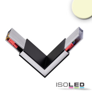 Eckverbinder 90° prismatisch für Hängeleuchte Linear Up&Down, 3W, schwarz, warmweiß
