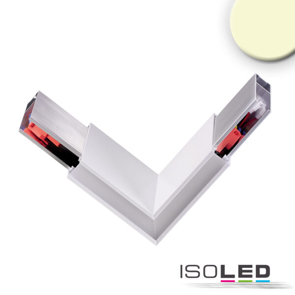 Eckverbinder 90° prismatisch für Hängeleuchte Linear Up&Down, 3W, weiß, warmweiß