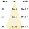 LED Downlight blendungsreduziert, 13W, rund, DN110, CRI90, Switch 3000|3500|4000K, dimmbar