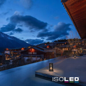 114271_2 LED Leuchte Poller-4, 9W, sandschwarz, warmweiß