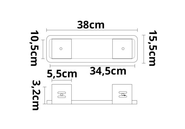 Einbaurahmen für LED Notlicht/Fluchtwegleuchte UNI4/UNI7