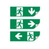 Vertikales Schild für LED Notlicht/Fluchtwegleuchte UNI4/UNI7