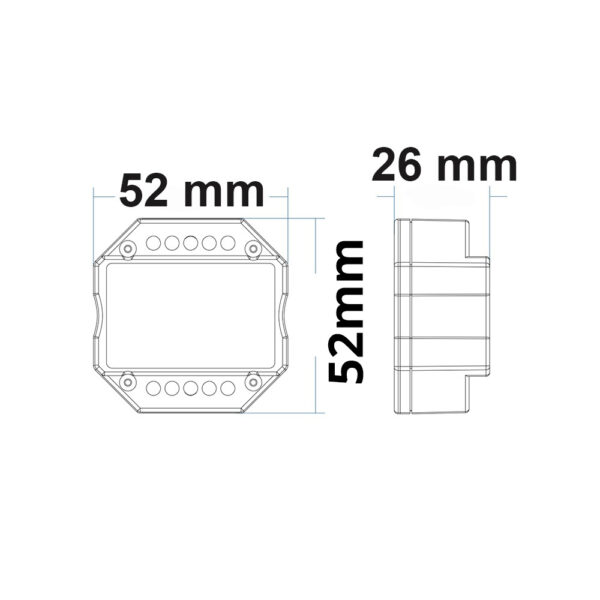 Sys-Pro Universal-Push/Funk Mesh-Dimmer 230V, 360VA, Phasenan-/Abschnitt wählbar