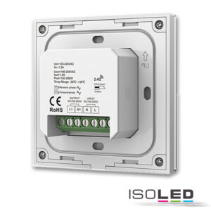114428_2 Sys-Pro 1 Zone Touch/Funk-Dimmer 230V weiß, 360VA, Phasenan-/Abschnitt wählbar