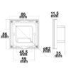 Sys-Pro 1 Zone Touch/Funk-Dimmer 230V schwarz, 360VA, Phasenan-/Abschnitt wählbar