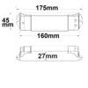 Phasenan-/Abschnitt (40-230V)/Push Eingangssignal zu PWM-Dimmer, 1 Kanal, 12-48V DC 15A