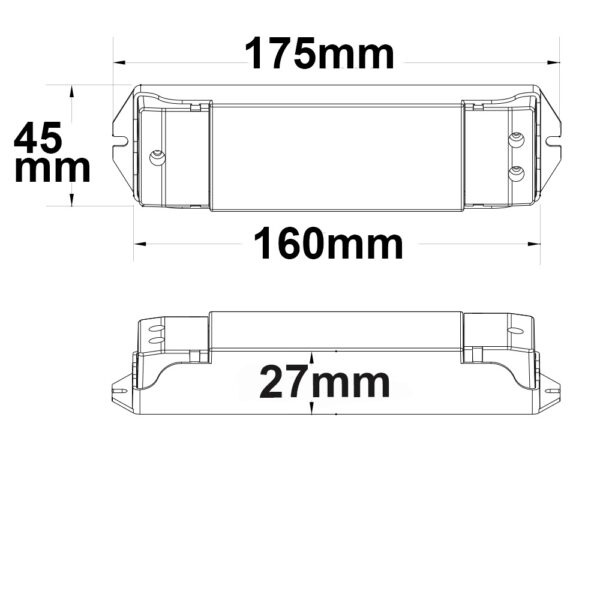 Phasenan-/Abschnitt (40-230V)/Push Eingangssignal zu PWM-Dimmer, 1 Kanal, 12-48V DC 15A