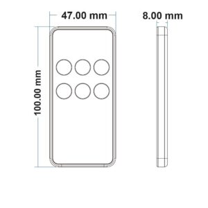 114432_skizze Sys-Pro Single Color 1 Zone Fernbedienung Mini