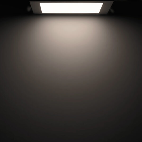 LED Downlight, 15W, eckig, ultraflach, weiß, neutralweiß, dimmbar