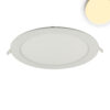 LED Downlight, 18W, rund, ultraflach, weiß, warmweiß, dimmbar