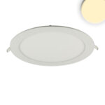 LED Downlight, 18W, rund, ultraflach, weiß, warmweiß, dimmbar