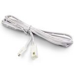 Mini AMP Verlängerungskabel male-female, 200cm, 2-polig, weiß, max. 6A