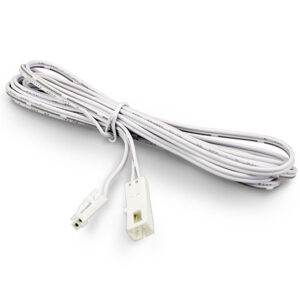 Mini AMP Verlängerungskabel male-female, 200cm, 2-polig, weiß, max. 6A