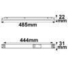 LED PWM-Trafo 24V/DC, 0-75W, IP20, 1 Kanal, Push/DALI dimmbar