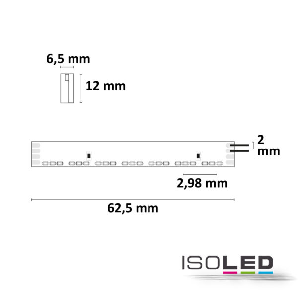 LED Neon Flexband 6512, 24V DC, 14,4W, IP66, RGB, 5m Rolle, 140 LED/m