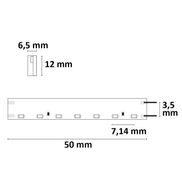LED Neon Flexband 6512, 24V DC, 14,4W, IP66, 4000K, 5m Rolle, 140 LED/m