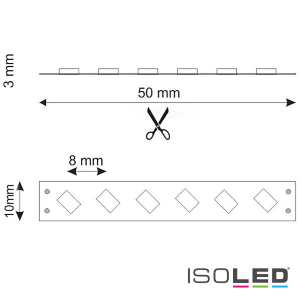LED SIL845 Flexband, 24V DC, 9,6W, IP66, 4500K, 5m Rolle, 120 LED/m