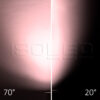 3-Phasen Schienen-Strahler fokussierbar, 34W, 20°-70°, schwarz matt, Meat 1900K