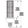 E27/E40 Corn 66W, 360°, neutralweiß